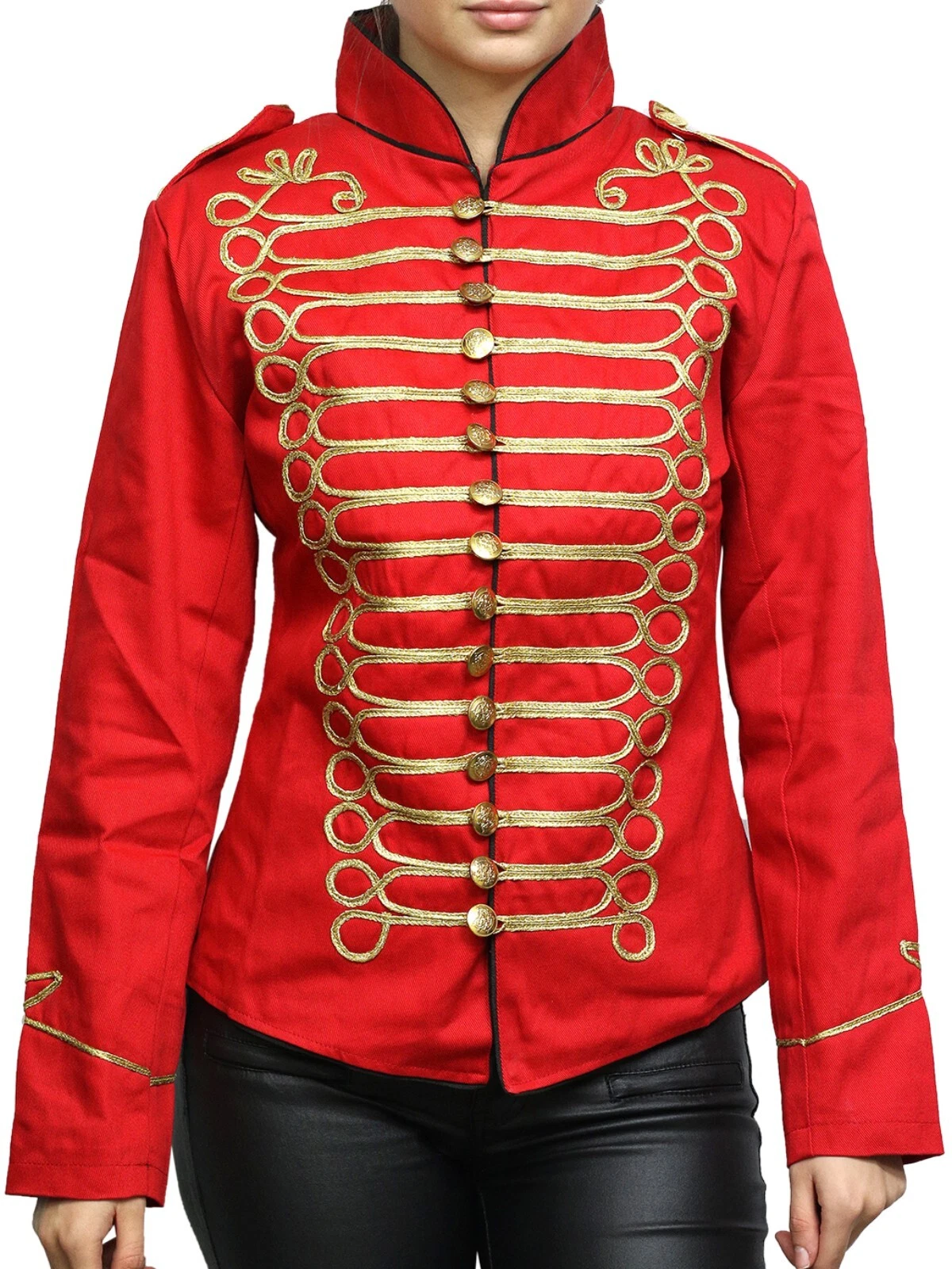 Women's Hussar Steampunk Napoleon Military Drummer Parade Halloween Jackets
Opens in a new window or