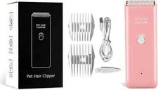 Dog Clippers,Quiet Washable USB Rechargeable Cordless Dog Grooming Kit,Electric