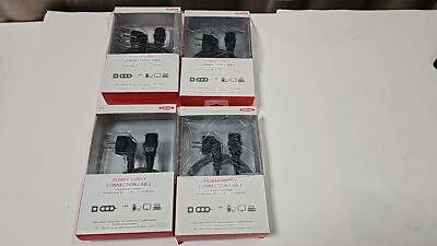 4 Stück EDNET Power Cable Stromkabel Kaltgerätekabel 1,8m 1,8 m IEC C13 Schuko -
