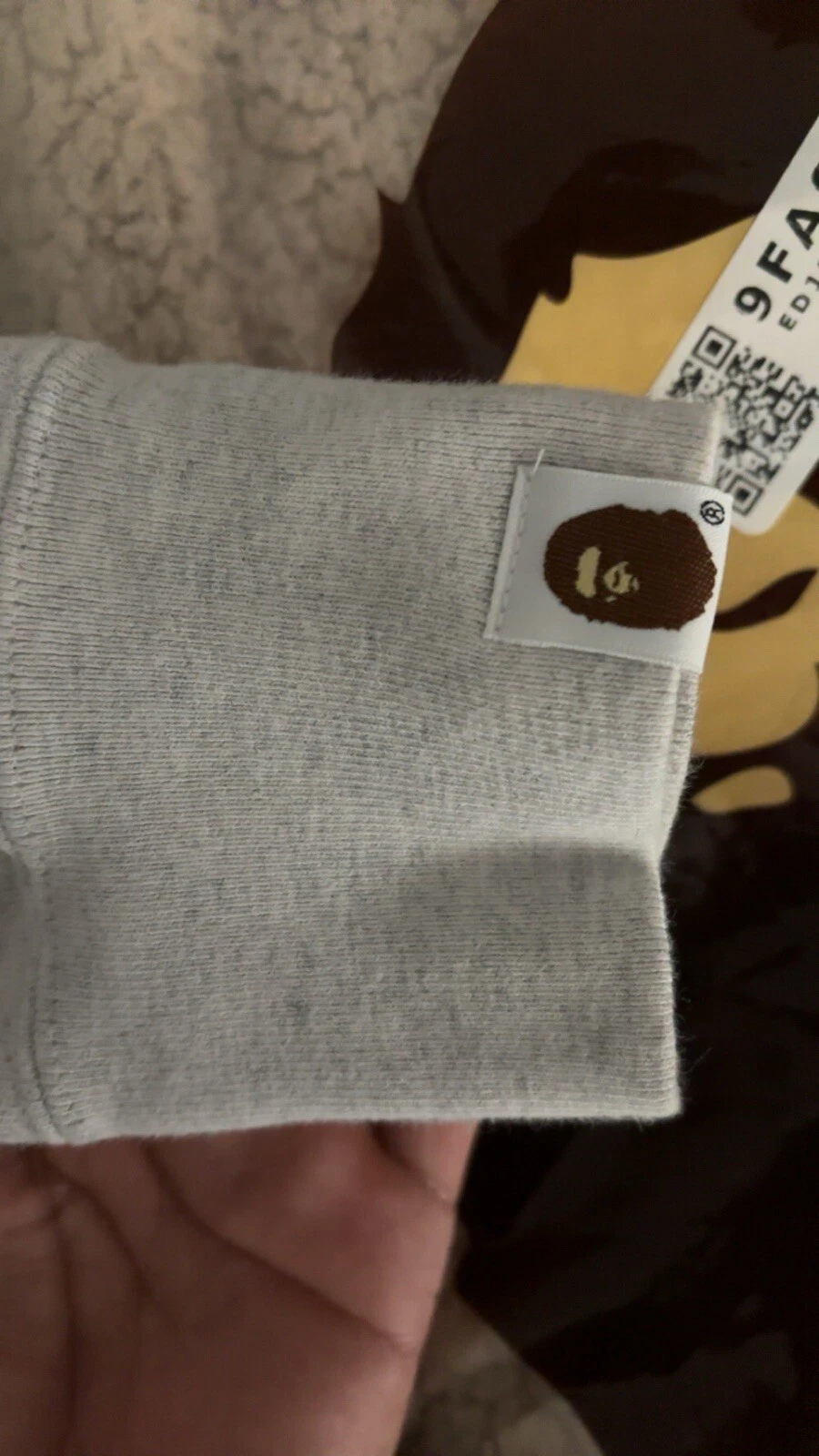 A BATHING APE (BAPE) Scimmia da bagno Bape full zip grigio raro