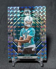 Cam Smith Silver Mosaic Prizm Rookie RC 2023 Mosaic Card #294 Miami Dolphins. rookie card picture