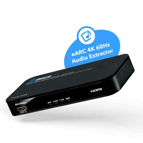 Dual HDMI EARC Audio Extractor 4K@60Hz mit optischem Anschluss & 3,5mm Klinke (HDA-932) - Bild 4 von 12