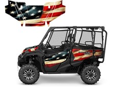 Honda Pioneer 1000-5 Limited 2016-2025 Graphics Wrap Kit Tattered American Flag Honda Pioneer 1000-5 Limited 2016-2025 Graphics Wrap Kit Tattered American Flag