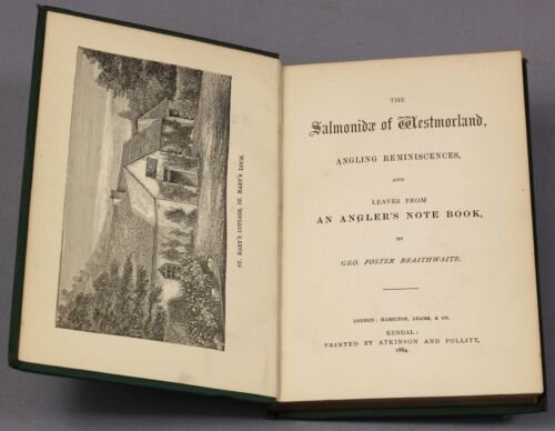 1884 Braithwaite Salmonidae of Westmorland Angeln Erinnerungen LACHSANGELN - Bild 3 von 7