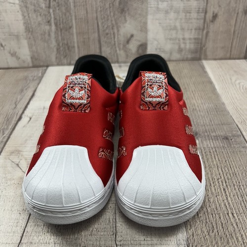 adidas Superstar 360 Kleinkind Kind Mädchen Turnschuhe Schuhe chinesisch Neujahr rot Größe 8 - Bild 7 von 17