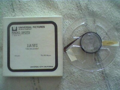 #ad #ad JAWS Radio Spot Re release Universal Cinema 1979 Reel Spielberg Shark trailer Re EUR 75.99