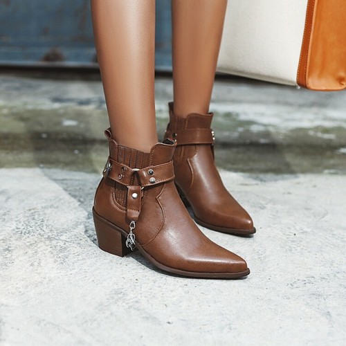 1 inch heel ankle booties