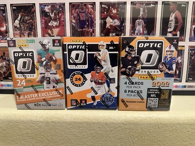 NFL 2020 + 2021+ 2022 optic blaster box lot sealed