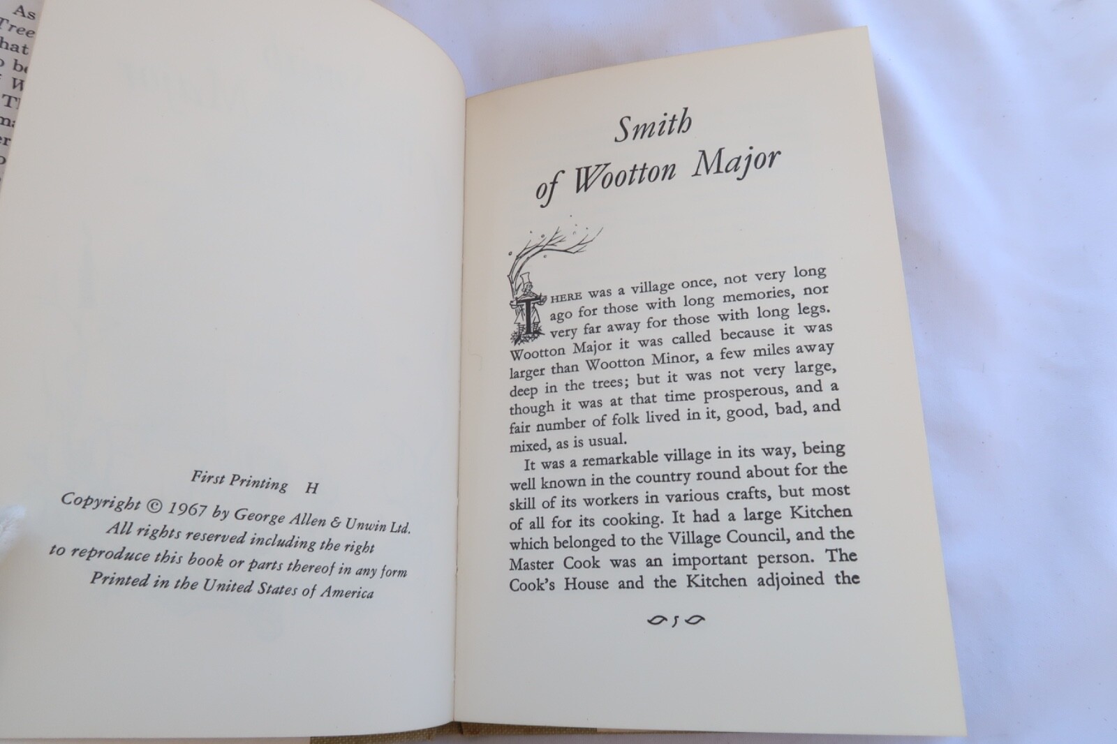 Tolkien Smith Major Wootton Jrr Wooton Hardback 1st Ed 1967 Hardcover Vintage