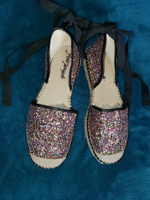 colorful sequin shoes