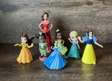 Disney Princess Lot Figures Cake Toppers Snow White Cinderella Varying Sizes