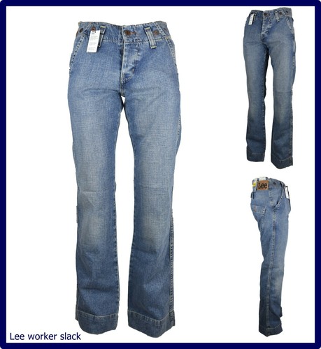 JEANS DA UOMO a Zampa Bootcut Pantaloni 70s Western Cowboy Bell Fondo EUR  57,18 - PicClick IT