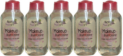 Norate Makeup Brush Cleaner 4.4 Oz Lot Of 5 Bottles Sealed New COMPARE AND SAVE!