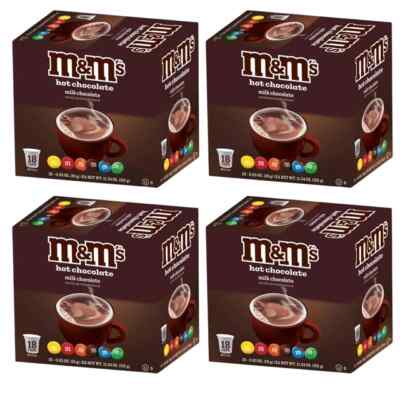 M&M's Milk Chocolate Flavored Hot Cocoa Single Serve Cups (For Keurig), 72 Count