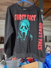 Vtg Scream Ghostface Pullover Black Sweatshirt Men's XL EUC Great Condition