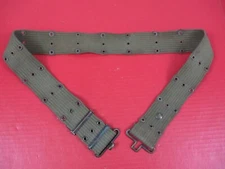 Original WWII Era US Army/USMC M1936 Pistol Web Belt OD Green Color - Nice #13