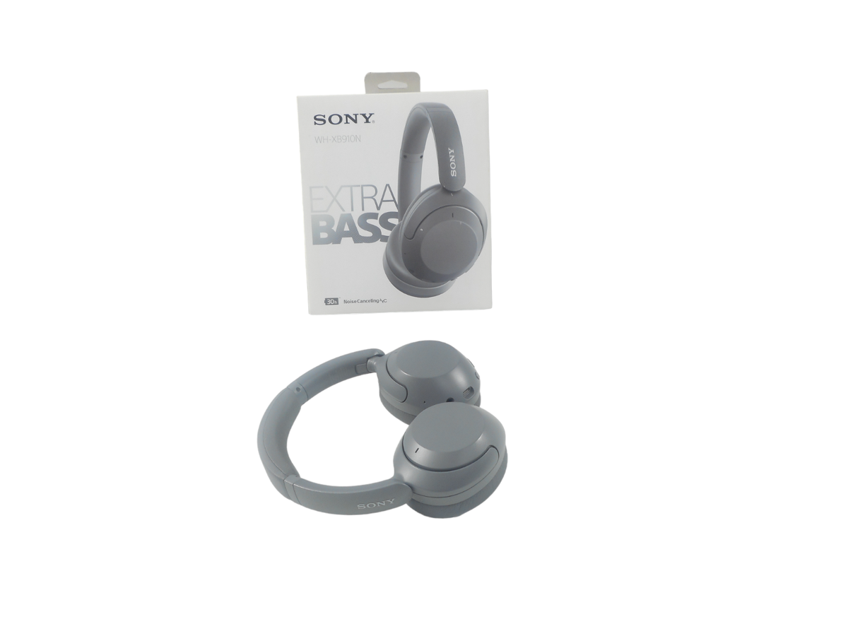 Sony WH-XB910N Extra Bass Noise Canceling Headphones Over-Ear - GRAY READ , Sony WH-XB910N Extra Bass Noise Canceling Headphones Over-Ear - GRAY READ ,