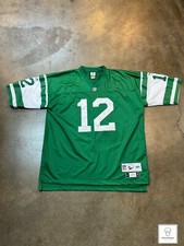Joe Namath Vintage Throwback NFL Jersey New York Jets 1968 Reebok Green Size XXL