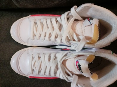 nike blazer mid 77 infinite white bright crimson blue void