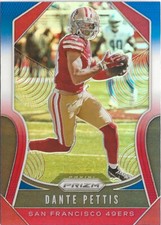 2019 Panini Prizm Dante Pettis Red White Blue Prizm SP #250