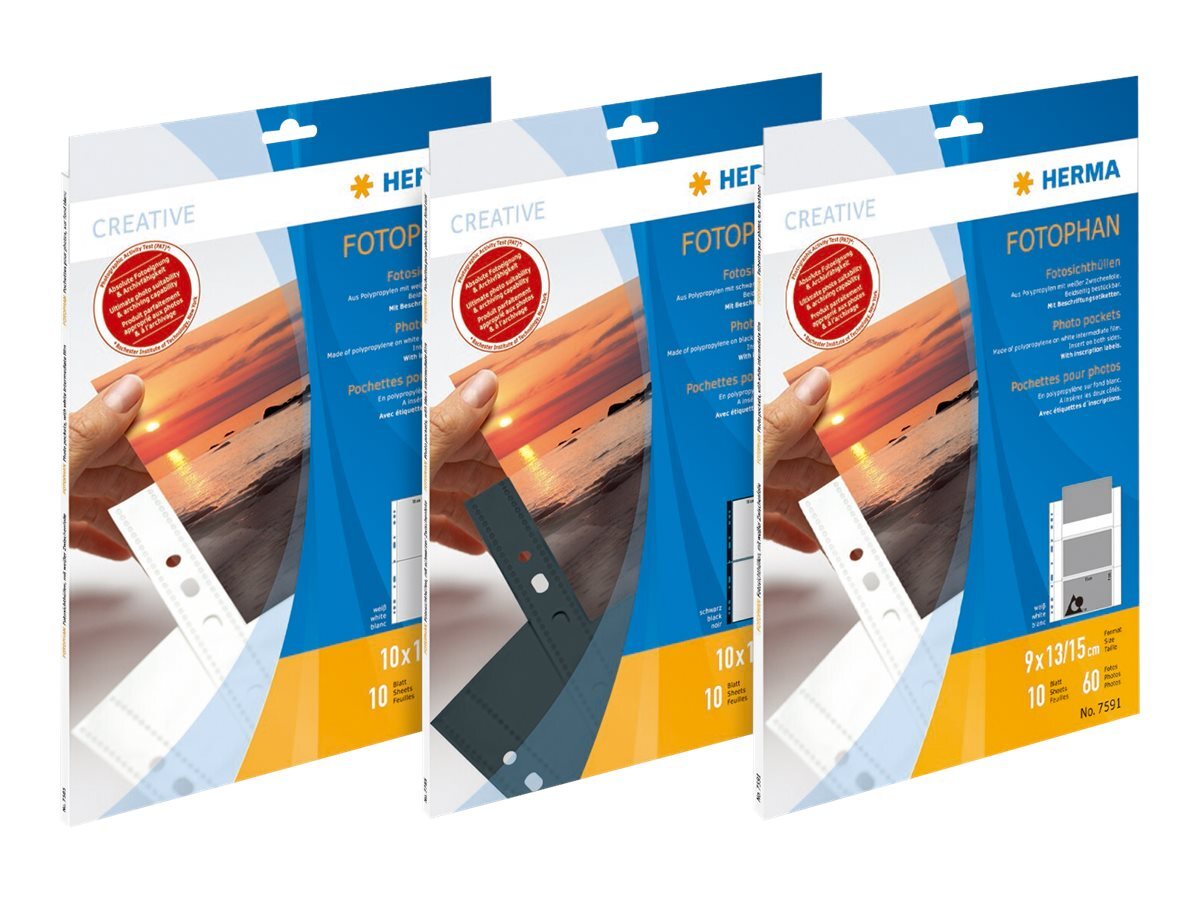 HERMA 7562 100 x 150 mm Trasparente Bianco Polipropilene (PP) Ritratto 7562