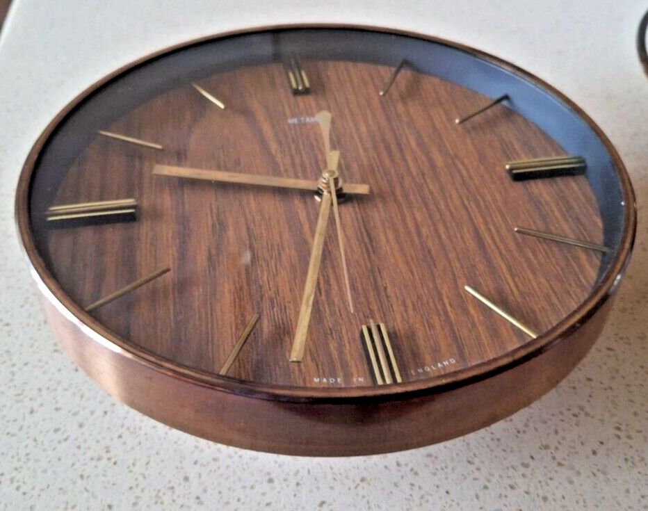 Vintage Metamec Wall Clock. Kienzle Battery movement. C1975 eBay