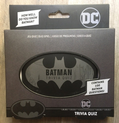 BATMAN TRIVIA QUIZ CARD GAME BRAND NEW DC COMICS PALADONE AUS