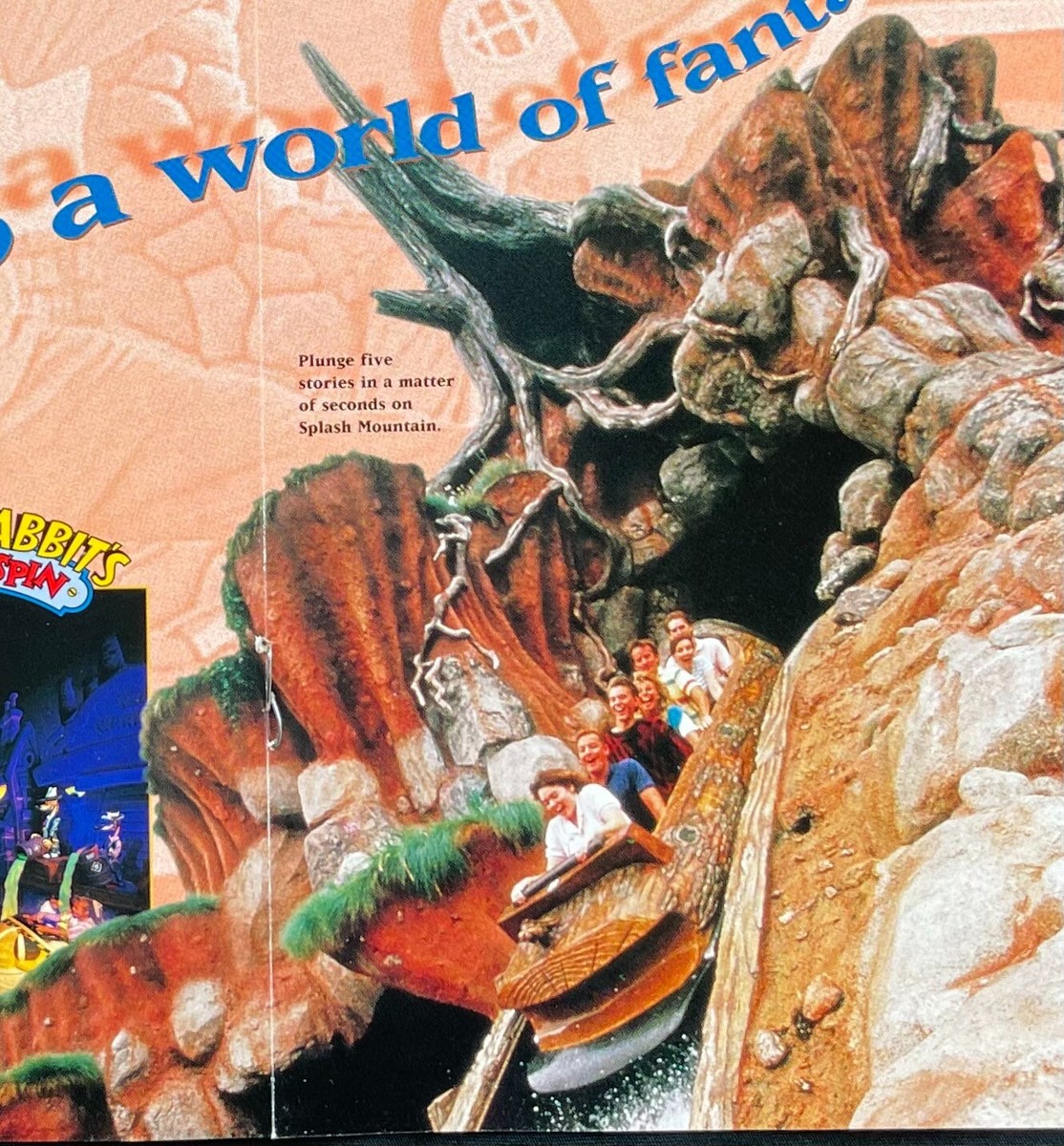 DISNEYLAND Brochure SPLASH MOUNTAIN Indiana Jones STAR TOURS