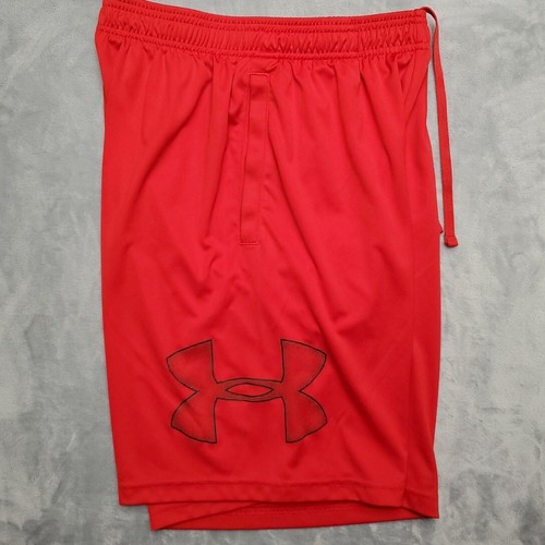 Under Armour Shorts Mens Small Red Performance Stretch Elastic Waist Running - 第 4/8 張圖片