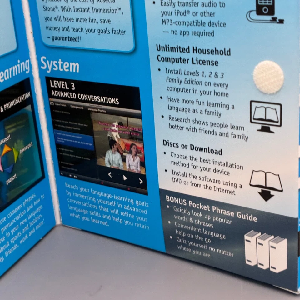 Instant Immersion: 81308, French Levels 1, 2 & 3, for PC, Mac  New - Image 4 of 4