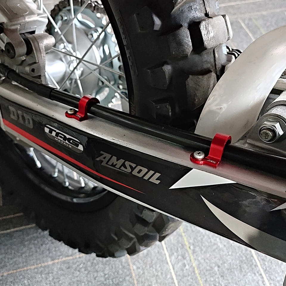 Abrazadera guía manguera freno trasero para HONDA XR 250L/250R/400R/600R/650R/650L XR650R Foto 4 de 4