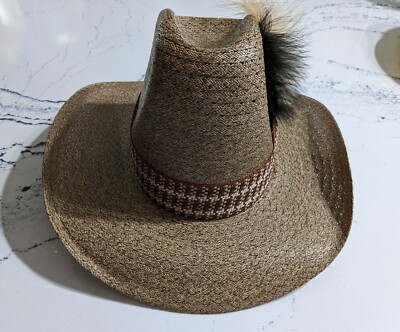 Vintage 1982 Stetson Duke Straw Hat w/ Original Box - Incredible