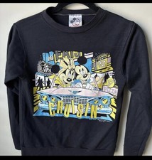 Vintage Childs Walt Disney Mickey Mouse Minnie Mouse Sweatshirt Childs Medium