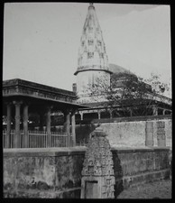 Glas magische Laterne Dia SARNATH BANARAS UM 1890 ALTES VIKTORIANISCHES FOTO INDIEN 