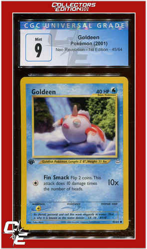 Goldeen (1st Edition) graded CGC 9 for sale on eBay