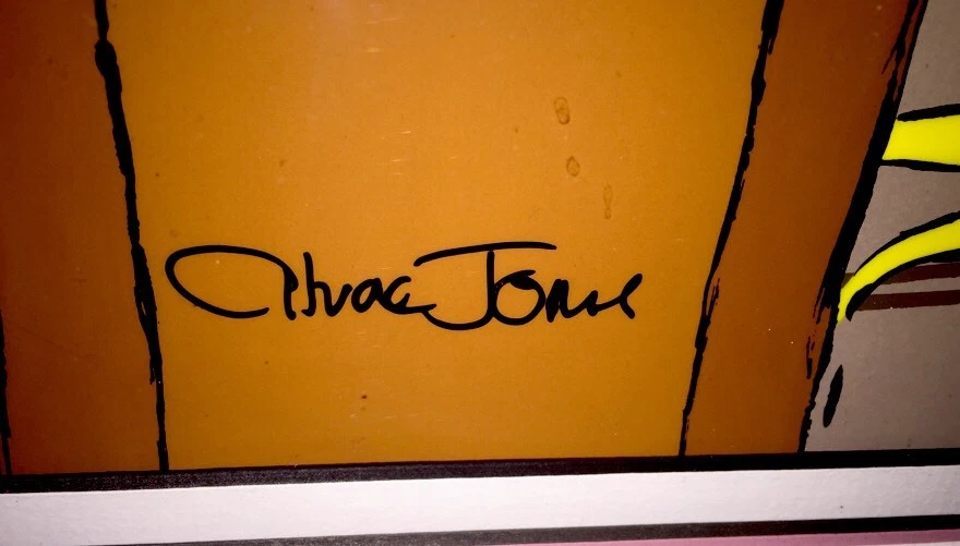 Warner Bros Cel Bugs Bunny Daffy Duck The Showdown Signed Chuck Jones Animation - Image 3 of 4