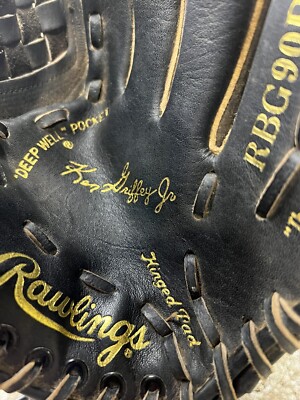 Rawlings Ken Griffey Jr. Baseball Glove RHT Black Leather Fastback