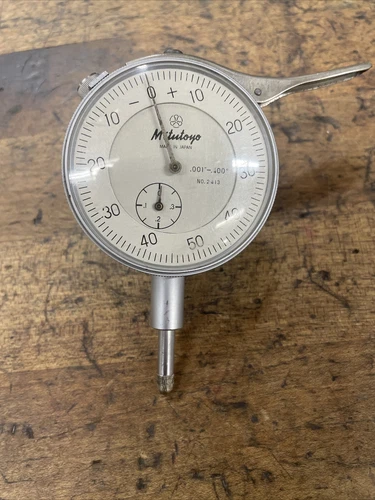 Mitutoyo 2414 001" Grad .400" Range Dial Indicator Excellent Condition