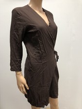 Robe Cache-cœur Salsa 100% Viscose - Taille M - Marron - Neuf Avec étiquettes
