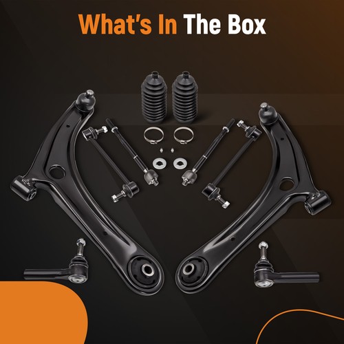 Front Lower Right Control Arm w/Ball Joint Sway Bar Link for Dodge Caliber 09-12 - Foto 5 di 12