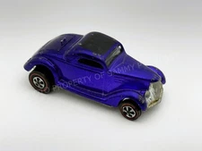 Hot Wheels Redline CLASSIC 36 FORD COUPE Purple US Tan Interior Very Nice !!