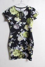 Boohoo Womens Floral Patterned Fitted Dress - Multi - Size 12 (L27) NEW