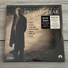 Primal Fear- 2 Disc Laserdisc, 1996 Widescreen Edition Richard Gere Brand New