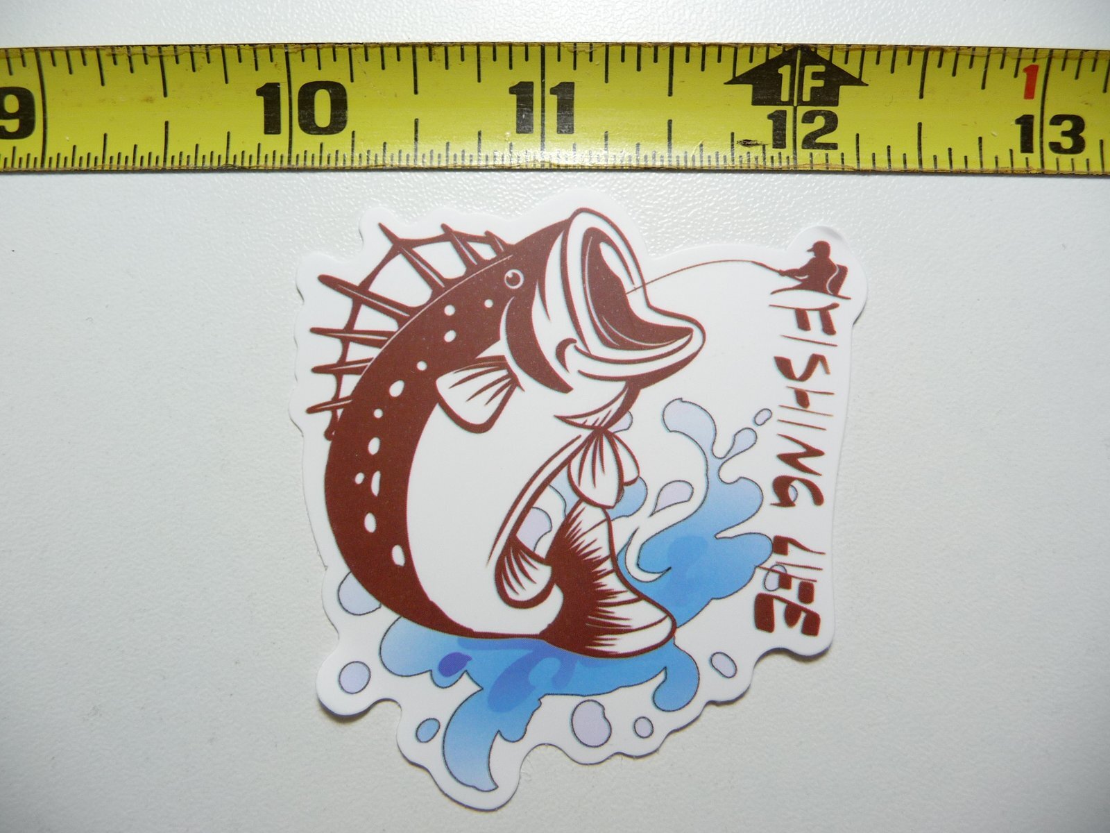 FISHING LIFE CAUGHT FISH DECAL STICKER SPORTS OUTDOOR LIFE HOBBY