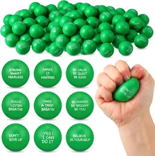 72 Pcs Inspirational Stress Relief Balls Motivational Stress Ball Encouraging PU