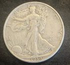 1938 Walking Liberty  Half Dollar, 90% Silver, Circulated.