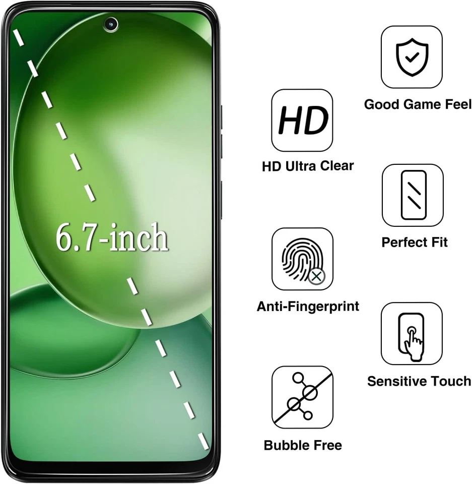 Pack de 2 protectores de pantalla de privacidad para Motorola Moto G 5g (2025) anti espía Foto 2 de 4