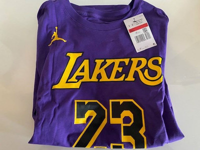 Jordan LeBron James Los Angeles Lakers Shirt T-shirt  / NEU