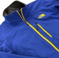 The North Face Mens Apex Bionic Softshell Full Zip Jacket Size M Blue