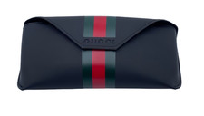 Gucci Case Black-Green-Red Stripe Sunglass Unisex Eyeglass